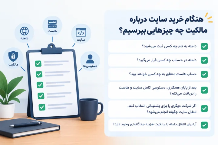 پس از سفارش سایت، چه چیزهایی را از طراح سایت تحویل بگیرم؟